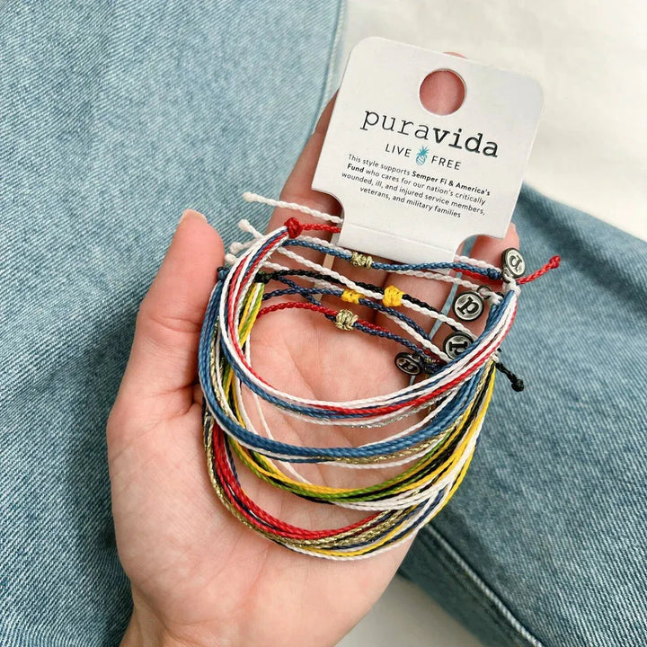 Pura Vida Land Troops Bracelet Default Title pic 5 | SoHa Surf Shop