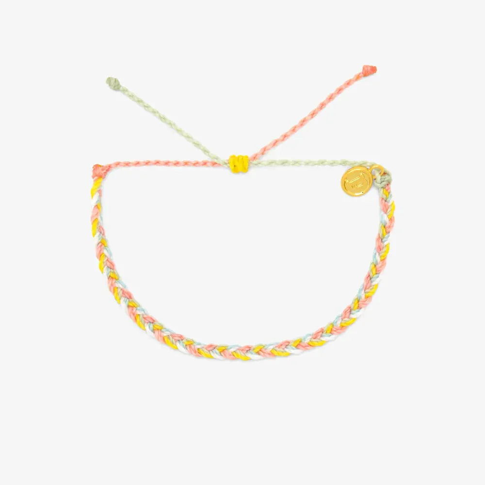 Pura Vida Mental Health Mini Braided Bracele Default Title pic 1 | SoHa Surf Shop
