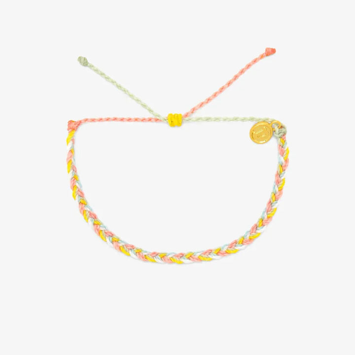 Pura Vida Mental Health Mini Braided Bracele Default Title pic 1 | SoHa Surf Shop