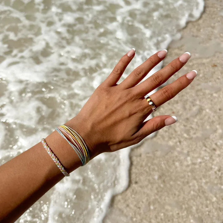 Pura Vida Mental Health Mini Braided Bracele Default Title pic 3 | SoHa Surf Shop
