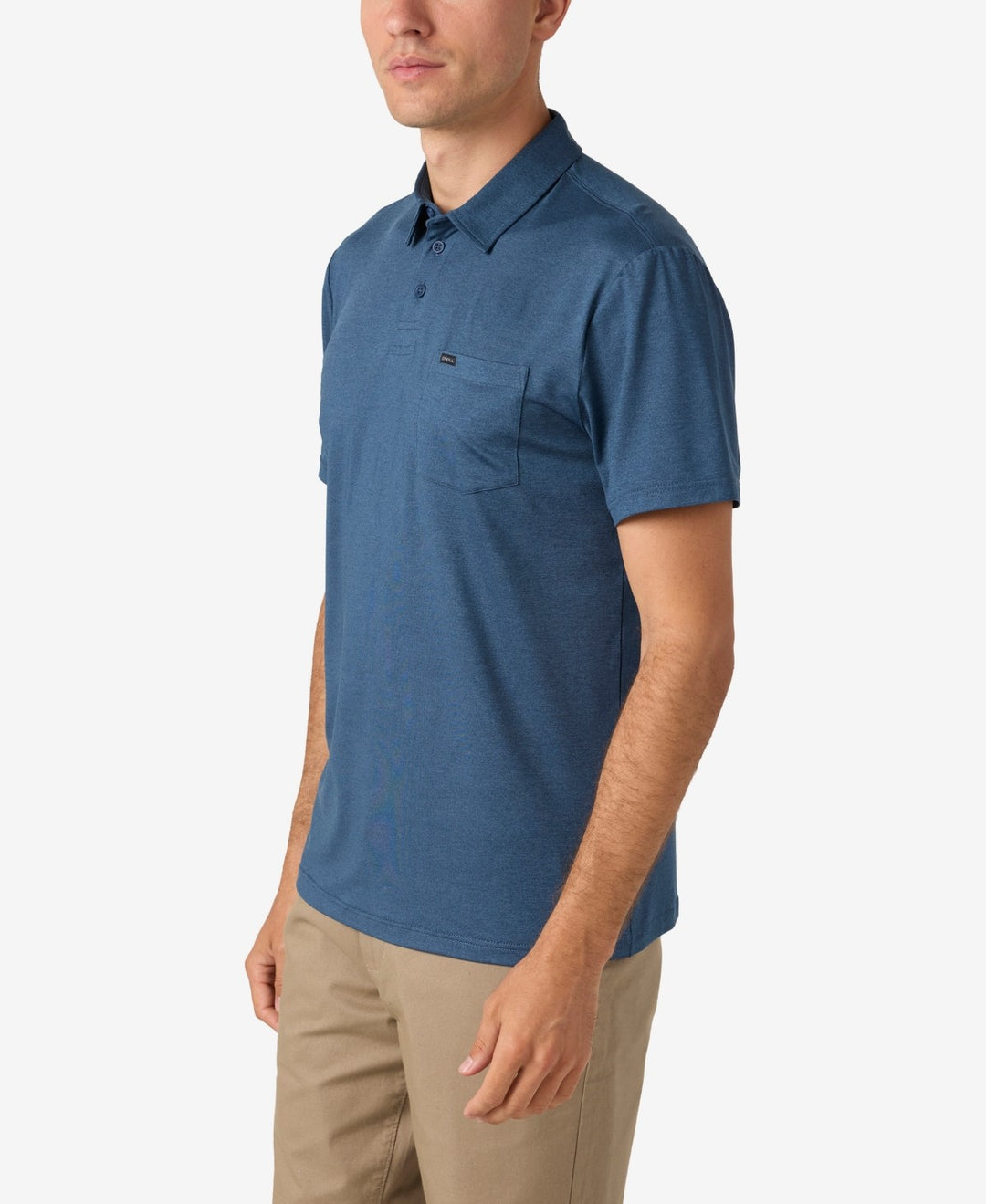 O'Neill Men's Traveler Upf Short Sleeve Polo Shirt - Navy Heather 5