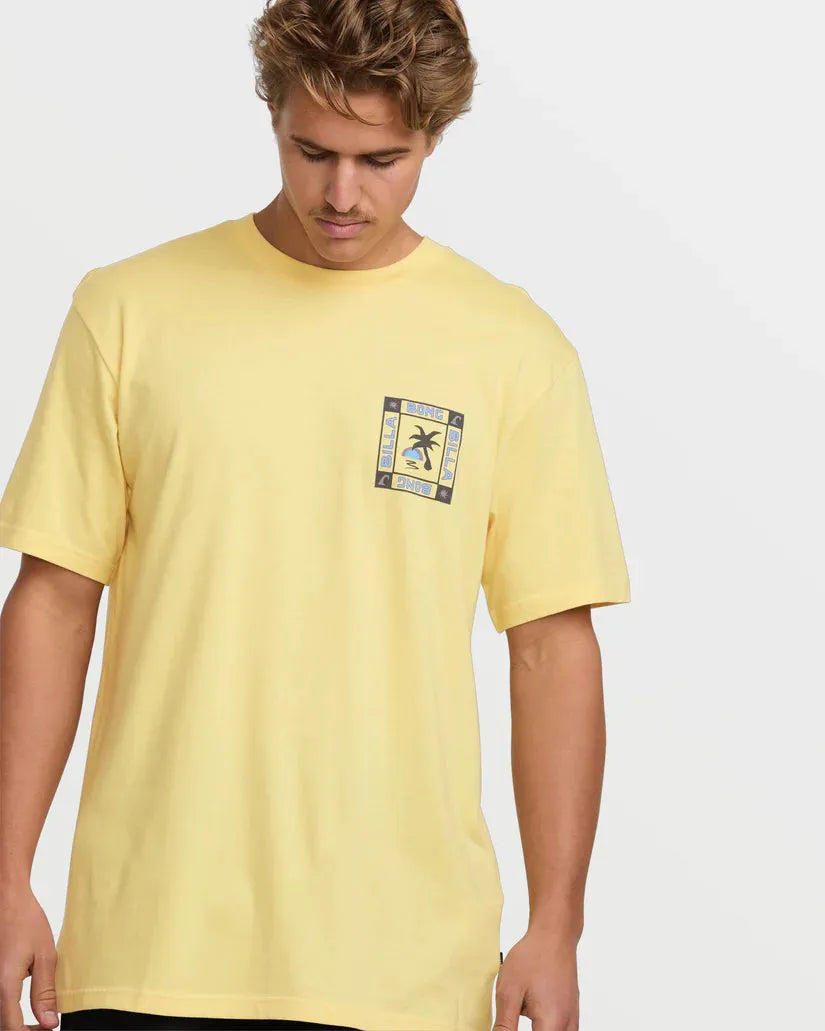 Billabong Men's Window Premium Tee Papaya pic 4 | SoHa Surf Shop
