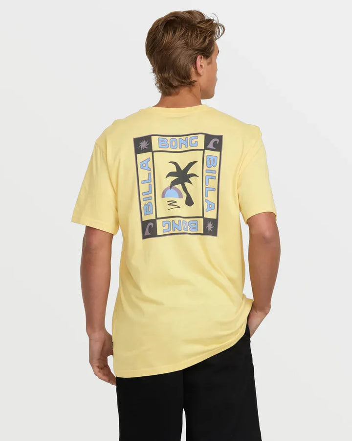 Billabong Men's Window Premium Tee Papaya pic 2 | SoHa Surf Shop