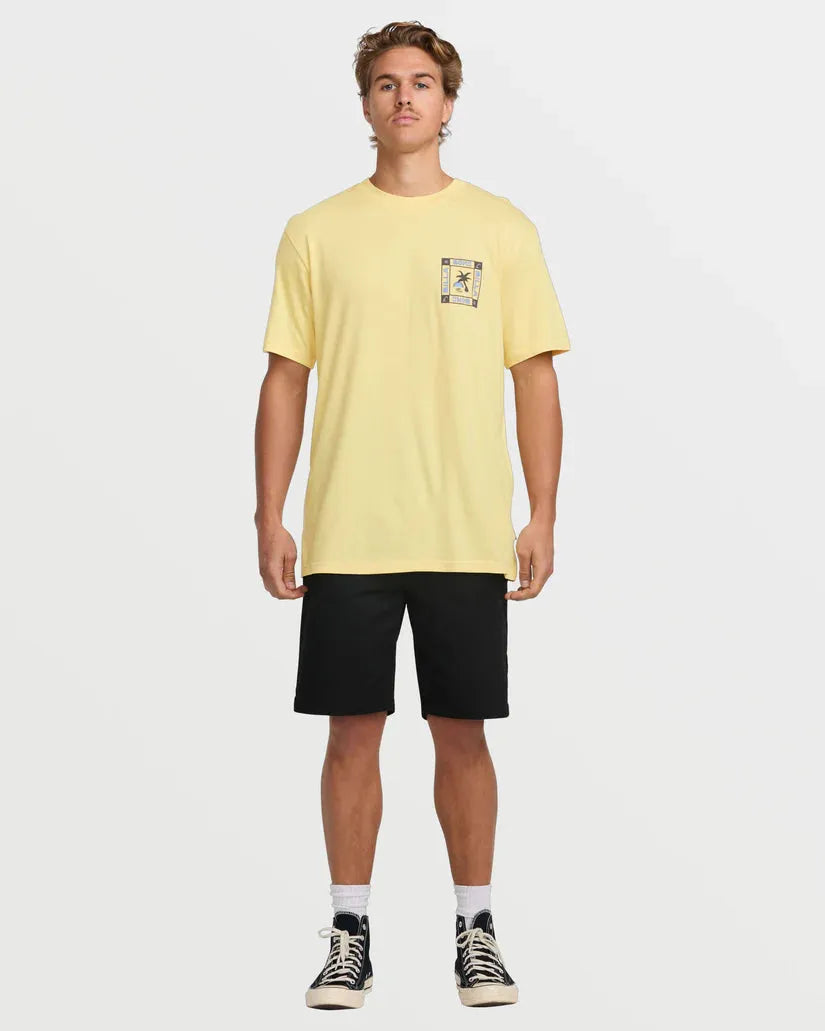 Billabong Men's Window Premium Tee Papaya pic 5 | SoHa Surf Shop