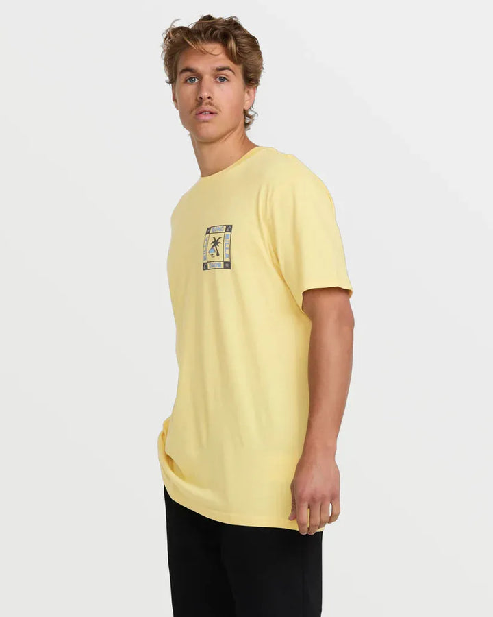 Billabong Men's Window Premium Tee Papaya pic 3 | SoHa Surf Shop