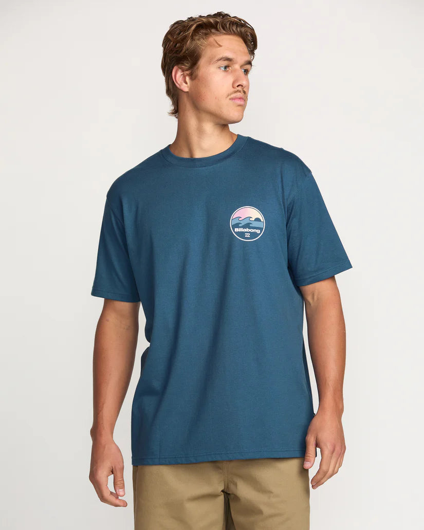 Billabong Men’s Runner Premium Tee - Deep Blue
