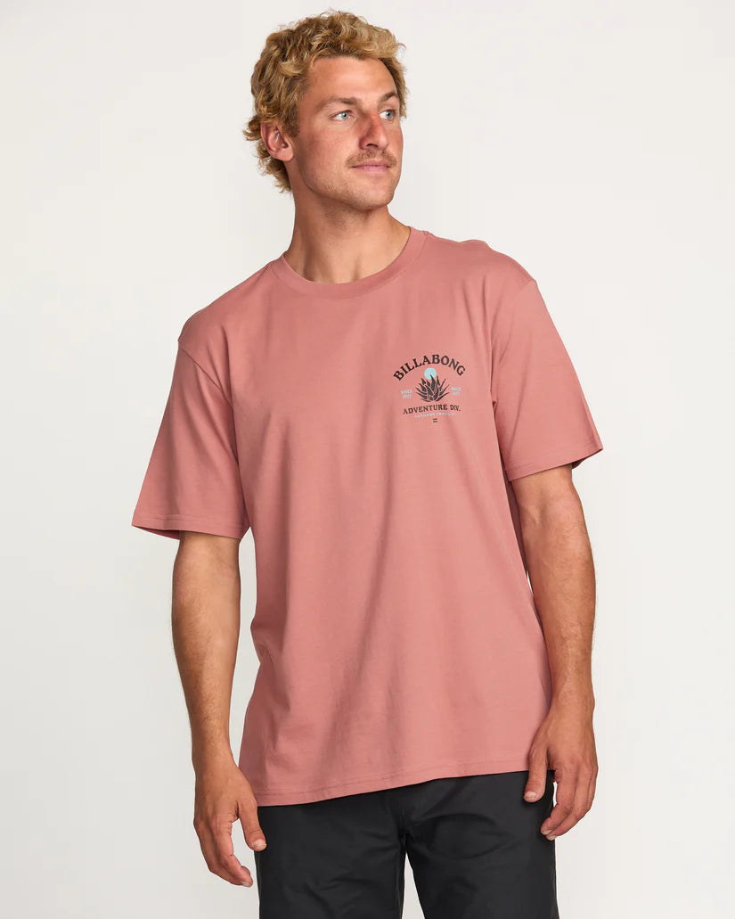 Billabong Men’s A/Div Agave Tee - Dusty Rose