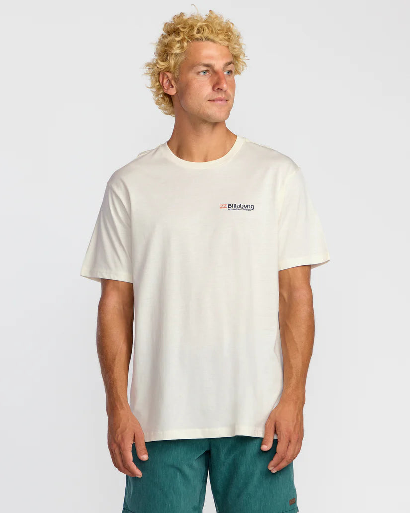 Billabong Men’s Abandon A/Div Tee  Off White 1