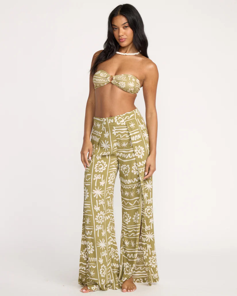 Billabong Women’s Split Time Elastic Pant - Green Tea