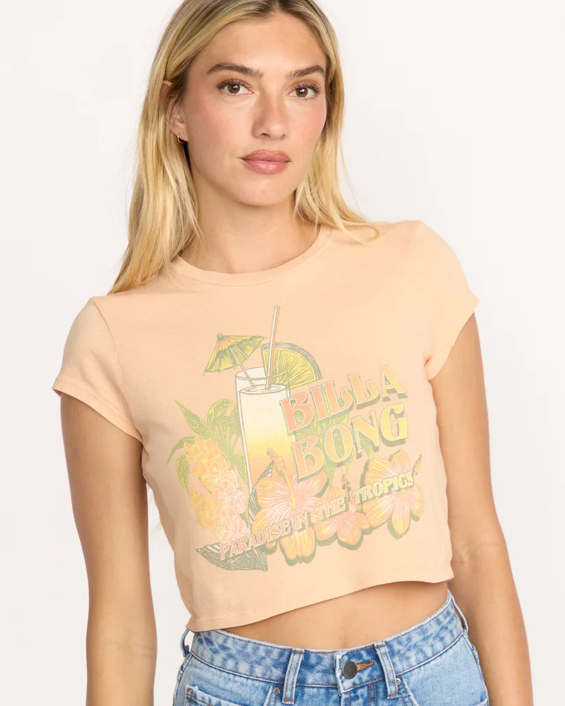 Billabong Women's Vacay Awaits Tee - Sunstone 4