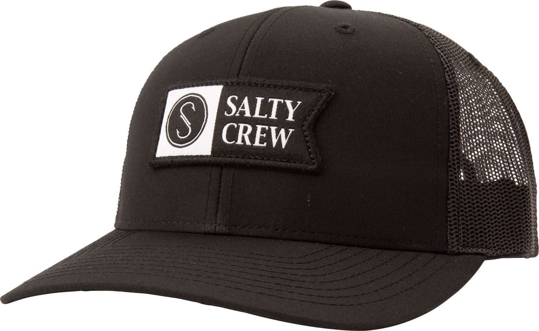 Salty Crew Pinnacle 2 Retro Trucker (Black) Caps 1