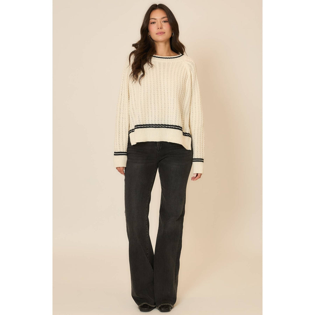 Soft Cable Knit Oversize Sweater2