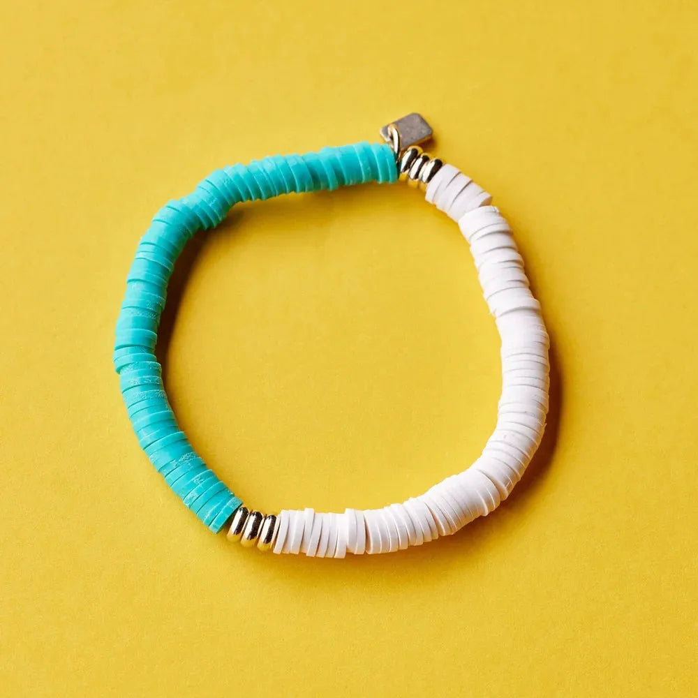 Pura Vida Darling Stretch Bracelet Silver pic 2 | SoHa Surf Shop