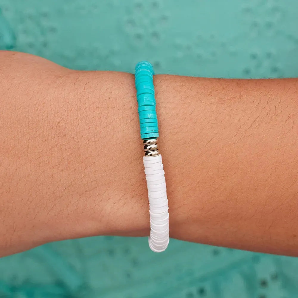Pura Vida Darling Stretch Bracelet Silver pic 4 | SoHa Surf Shop