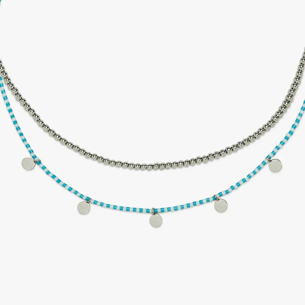 Pura Vida Cabana Necklace Set Silver pic 4 | SoHa Surf Shop