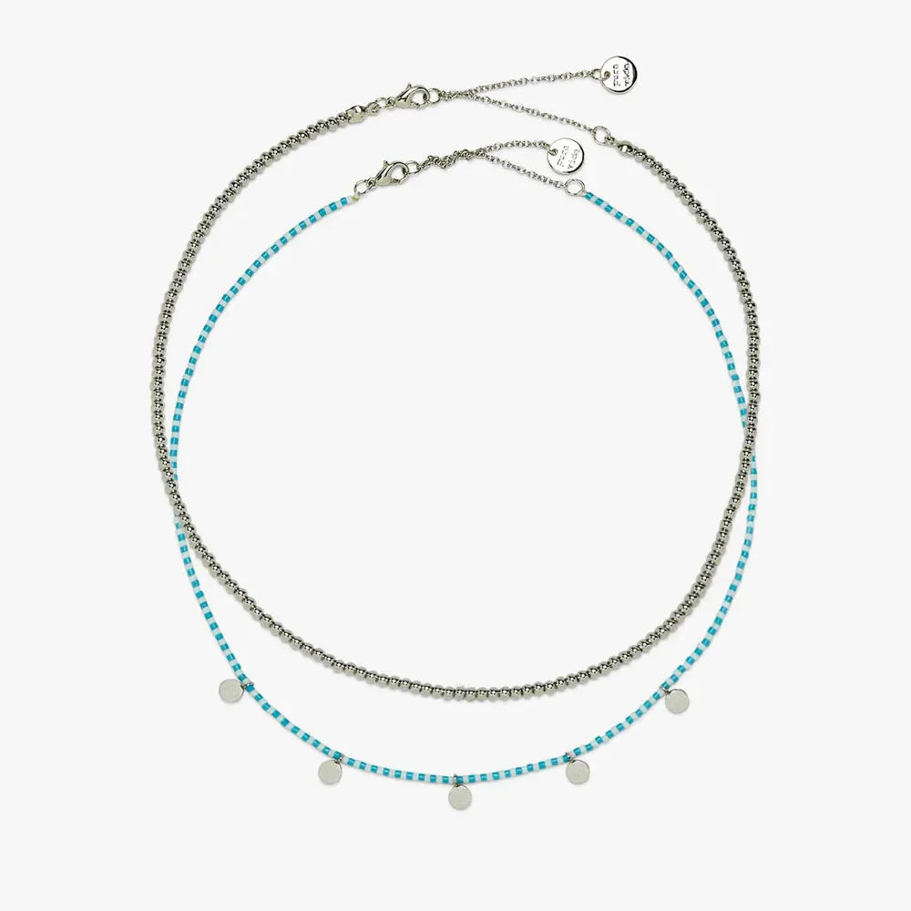 Pura Vida Cabana Necklace Set Silver pic 3 | SoHa Surf Shop