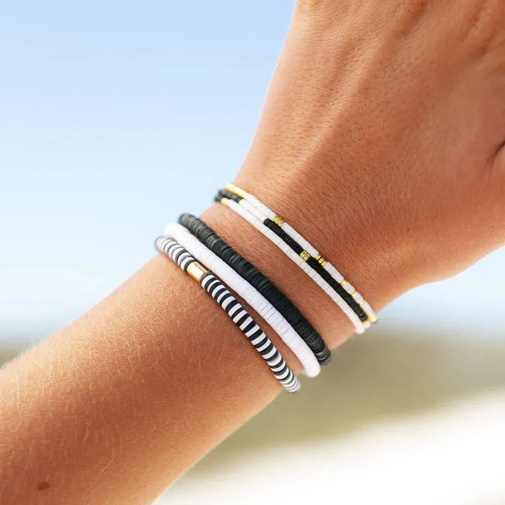 Pura Vida Obsidian Seascape Stretch Bracelet Obsidian pic 5 | SoHa Surf Shop