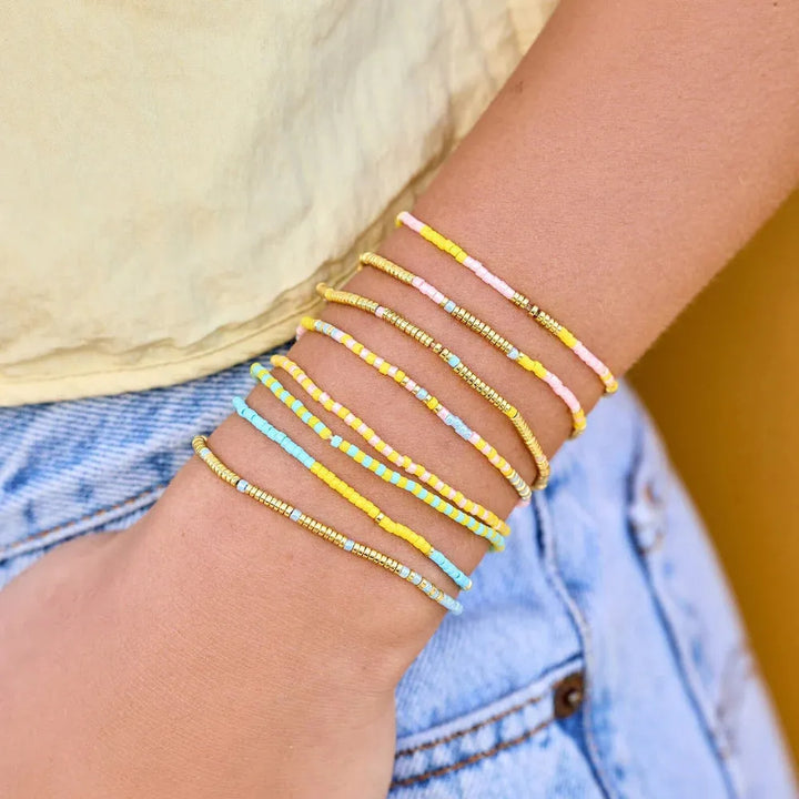 Pura Vida Mixed Bead Sunset Beach Stretch Br Default Title pic 6 | SoHa Surf Shop