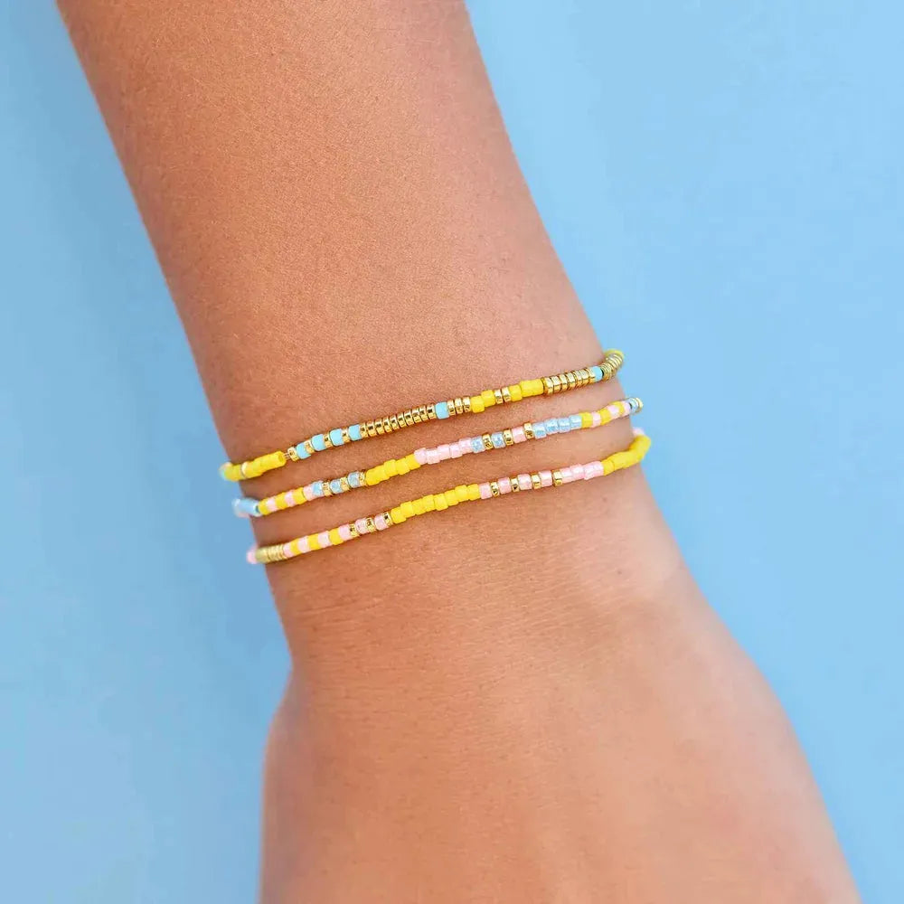 Pura Vida Sunset Beach Stretch Bracelet Set Sunset Beach pic 4 | SoHa Surf Shop