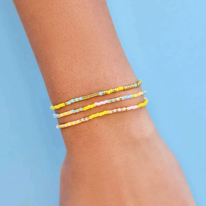 Pura Vida Sunset Beach Stretch Bracelet Set Sunset Beach pic 4 | SoHa Surf Shop