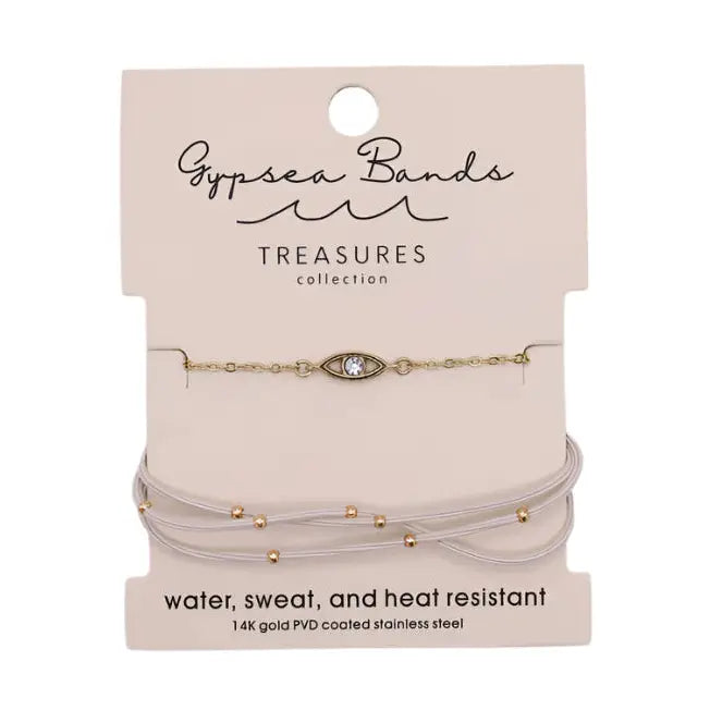 Gypsea Bands 14K Gold Bracelet Set - Eye