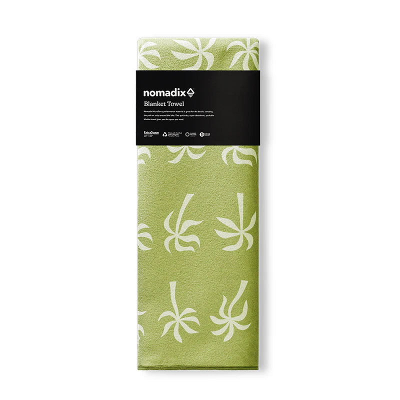 Nomadix Blanket Towel: Breezy Palms Olive 2