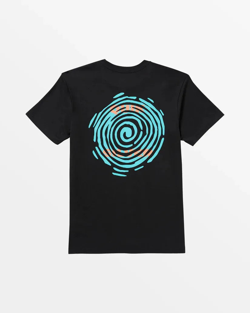Quiksilver Men's Storm Front Tee Black pic 1 | SoHa Surf Shop