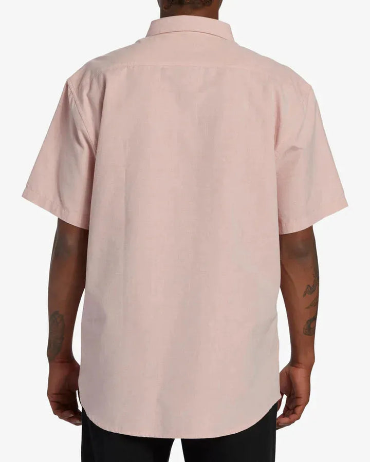 Billabong Men's All Day Button Shirt Dusty Pink pic 9 | SoHa Surf Shop