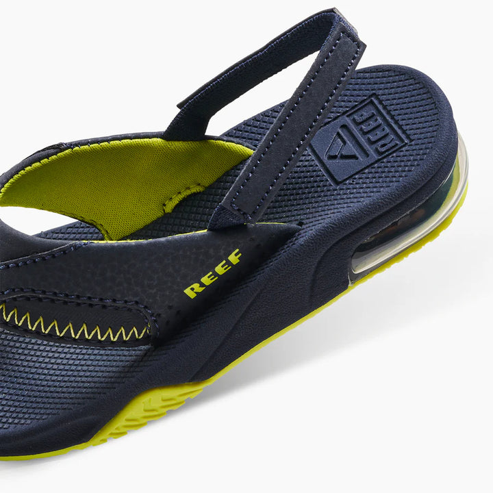 Reef Boys Little Fanning Sandals - Lime/Navy 5