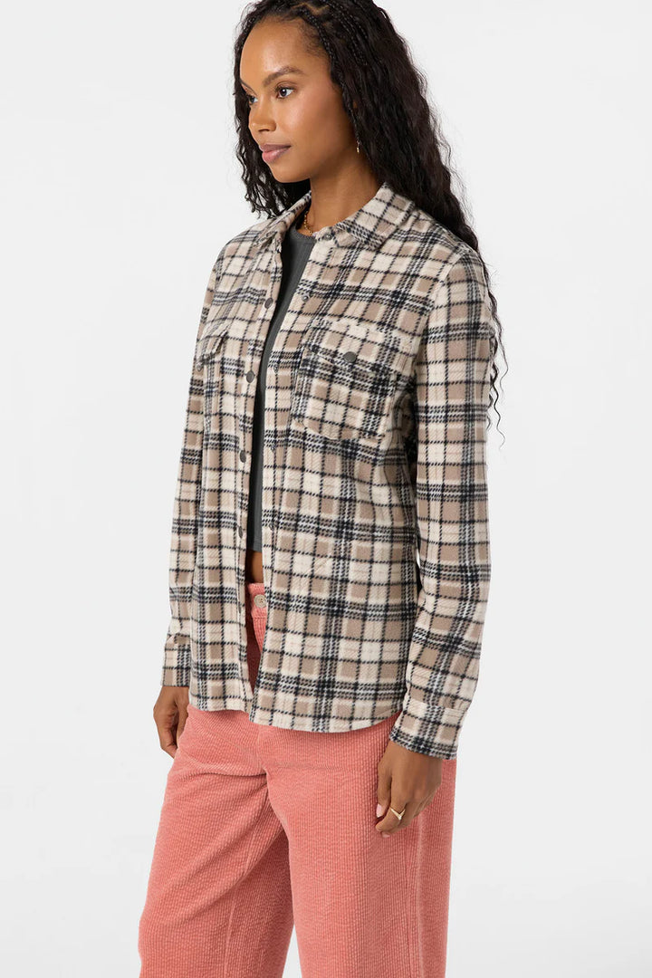 Oneill Women's Zuma Superfleece Long Sleeve - Dune 3