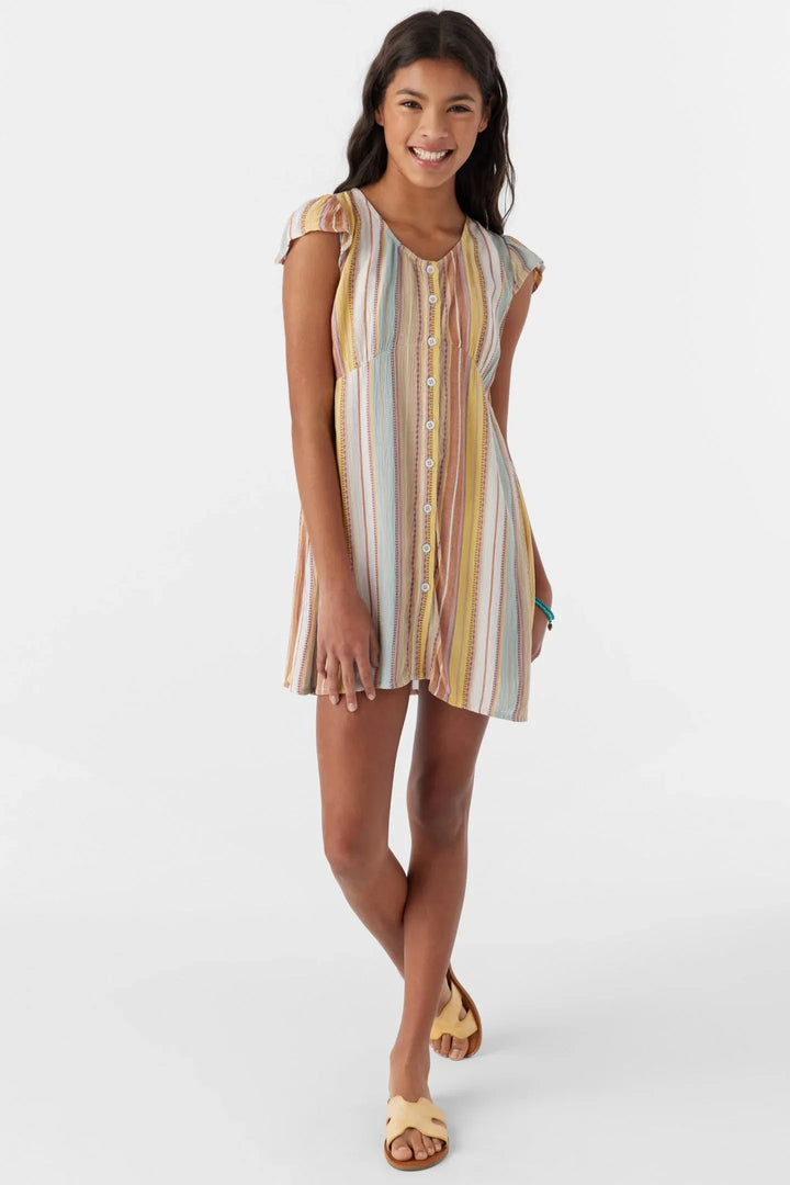 Oneill Girls' Rubie Short Dress Multi Clr pic 2 | SoHa Surf Shop