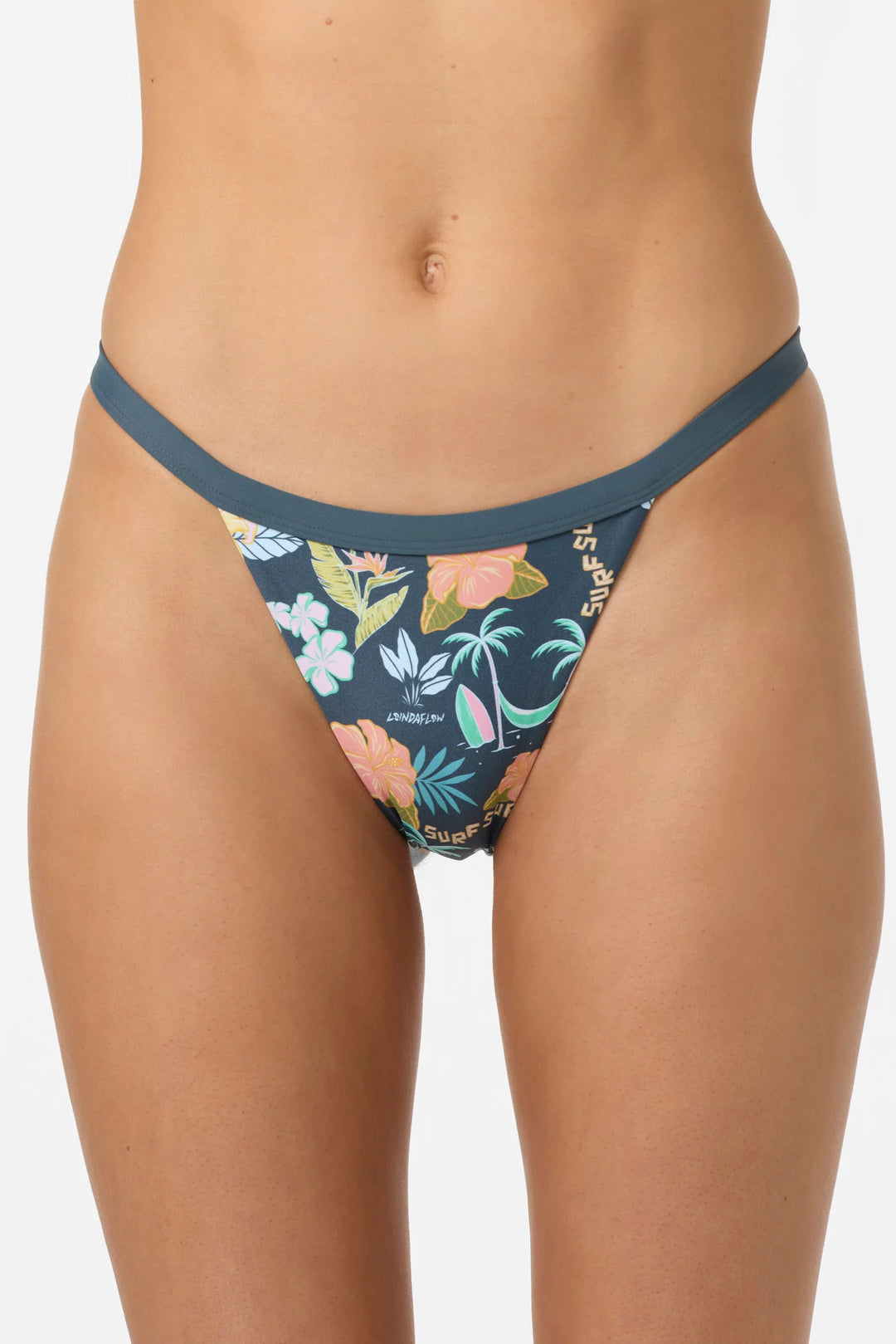 Oneill Women's Loindaflow Queens Bikini Bottoms - Slate 3