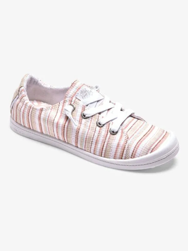 Roxy Women's Bayshore III Shoes Tan Pinstripe pic 1 | SoHa Surf Shop