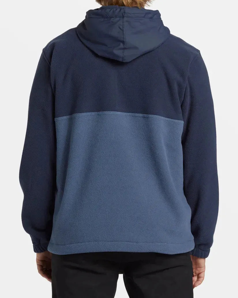 Billabong Men's A/Div Boundary Hooded Half Zip Pullover Dusty Navy pic 2 | SoHa Surf Shop