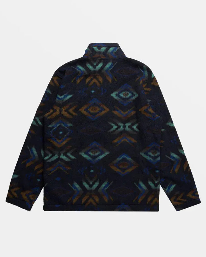Billabong men's A/Div Boundary Mock Neck Fleece Navy pic 10 | SoHa Surf Shop