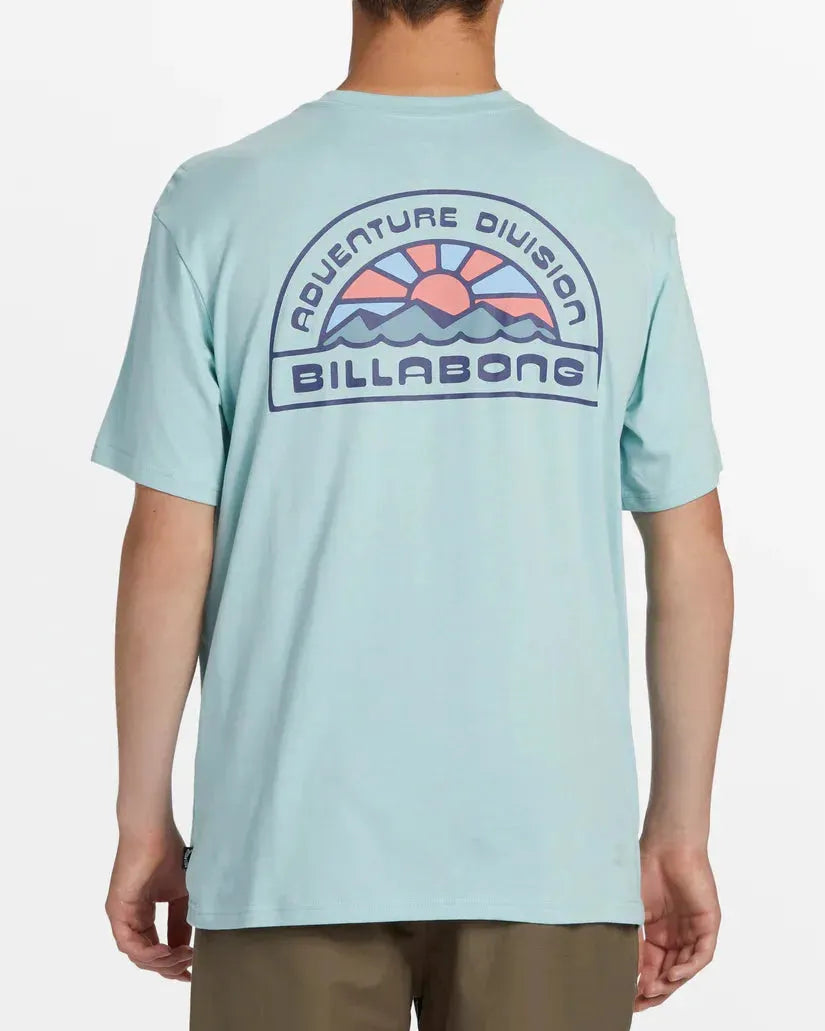 Billabong Men's A/Div Sun Up Tee Sea Fog pic 1 | SoHa Surf Shop
