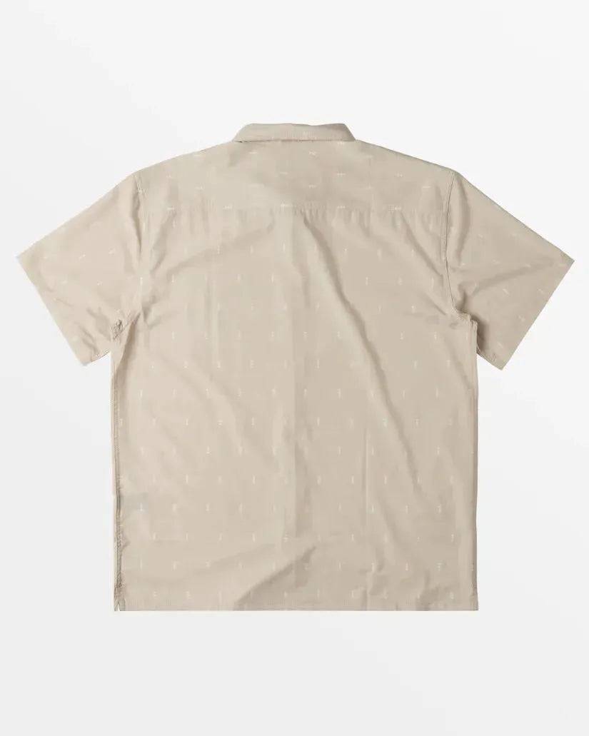 Billabong Men's Surftrek Button Up Shirt Cream pic 2 | SoHa Surf Shop