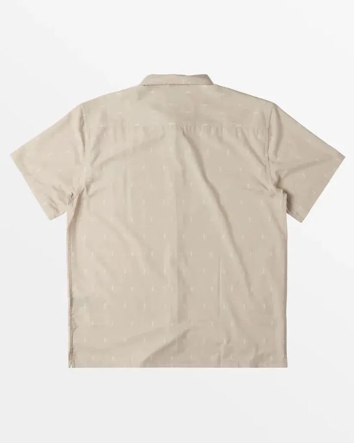 Billabong Men's Surftrek Button Up Shirt Cream pic 2 | SoHa Surf Shop