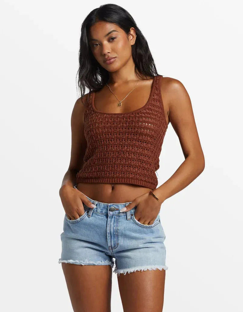 Billabong Women's Hot Shot Top Chocolate pic 1 | SoHa Surf Shop