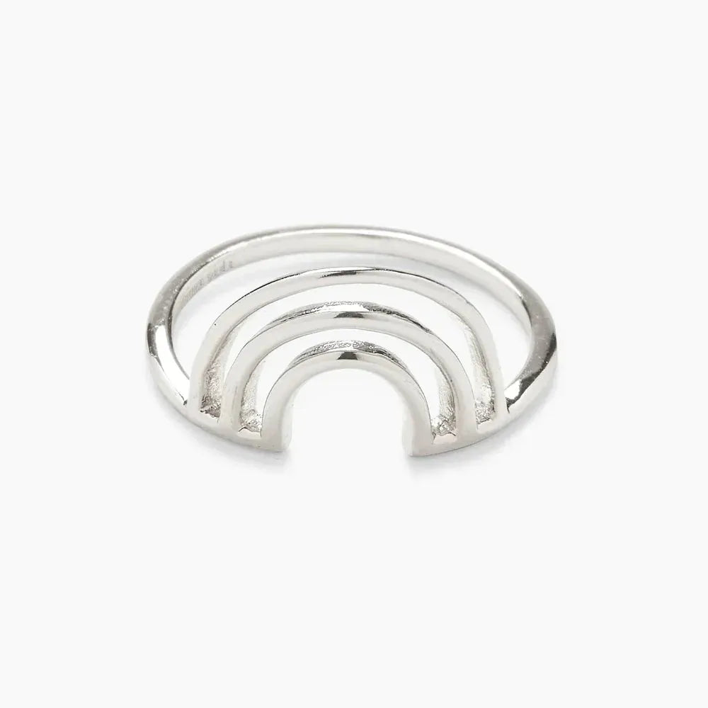 Pura Vida Chasing Rainbows Ring Silver pic 1 | SoHa Surf Shop