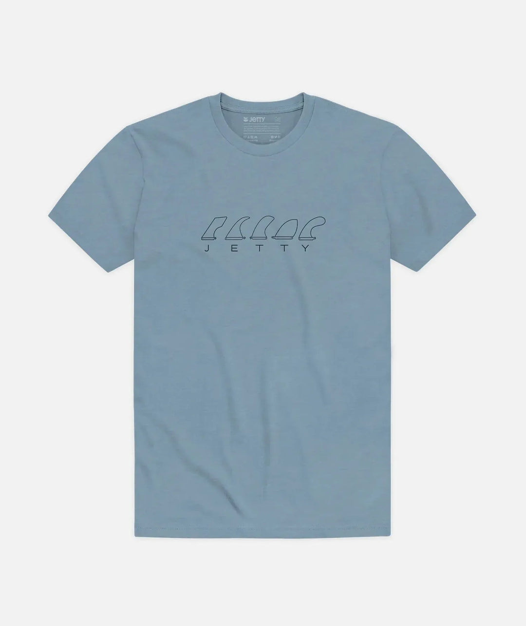 Jetty Men's Fins Tee Fog pic 2 | SoHa Surf Shop