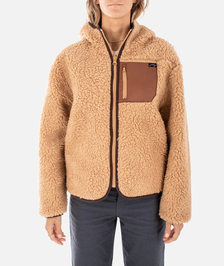 Jetty Women's Lana Reversible Jacket Tan pic 1 | SoHa Surf Shop