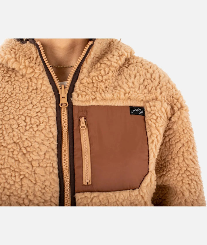 Jetty Women's Lana Reversible Jacket Tan pic 5 | SoHa Surf Shop