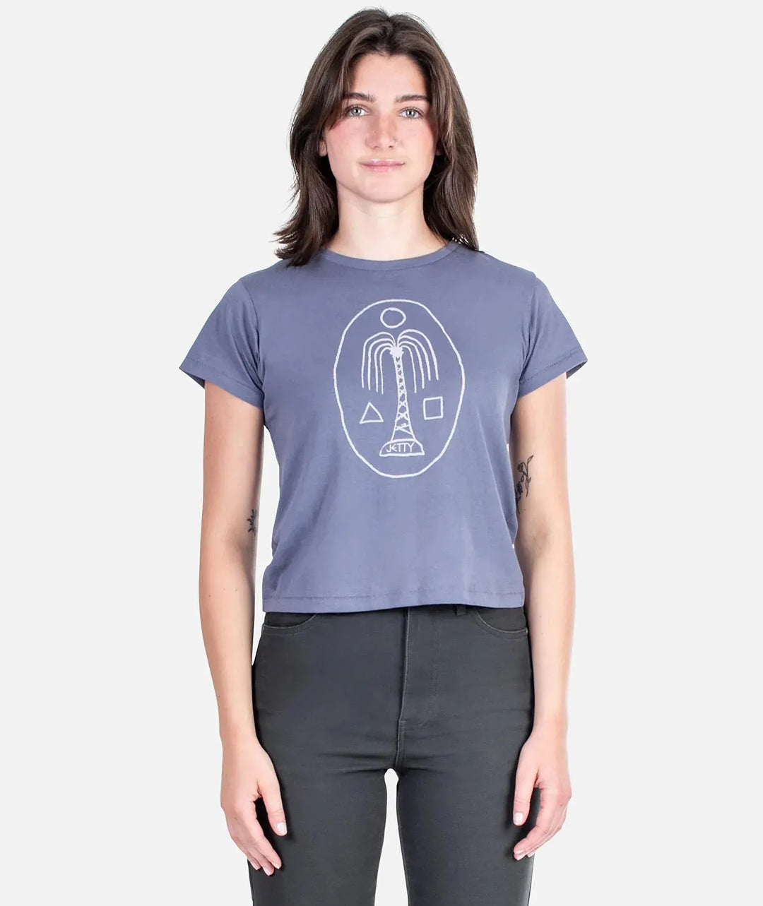 Jetty Women's Shaper Tee Blue pic 1 | SoHa Surf Shop