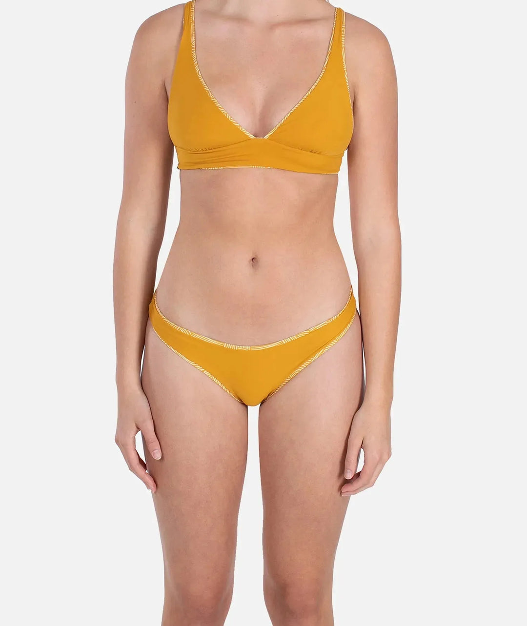 Jetty Women's Stella Swim Bottom Yellow pic 2 | SoHa Surf Shop