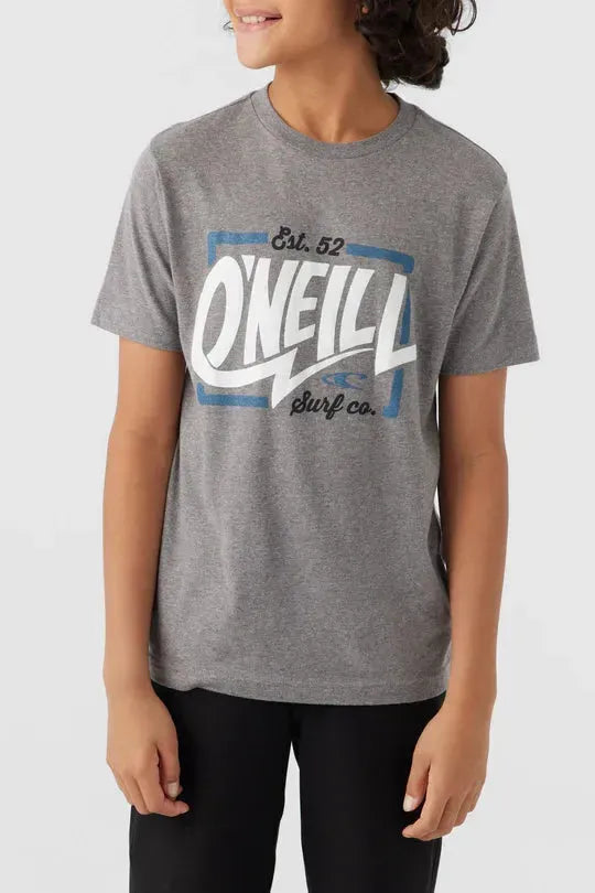 Oneill Boys Ziggy Tee Heather Grey pic 2 | SoHa Surf Shop