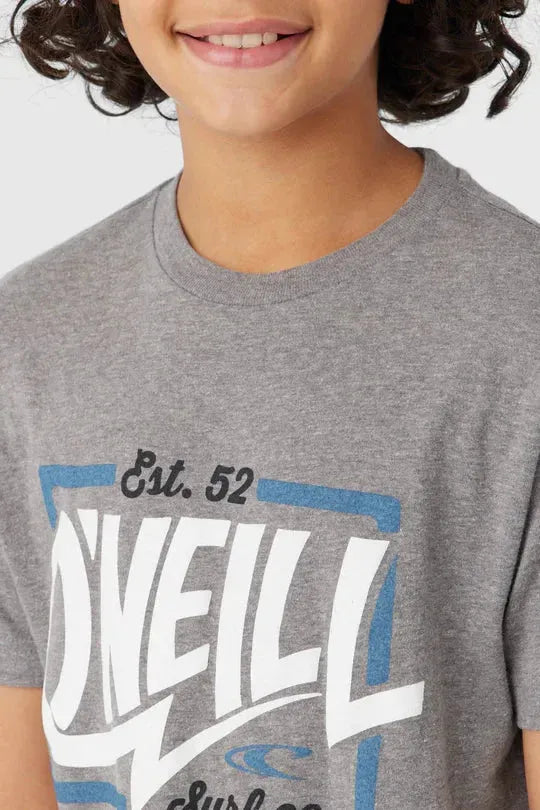 Oneill Boys Ziggy Tee Heather Grey pic 4 | SoHa Surf Shop