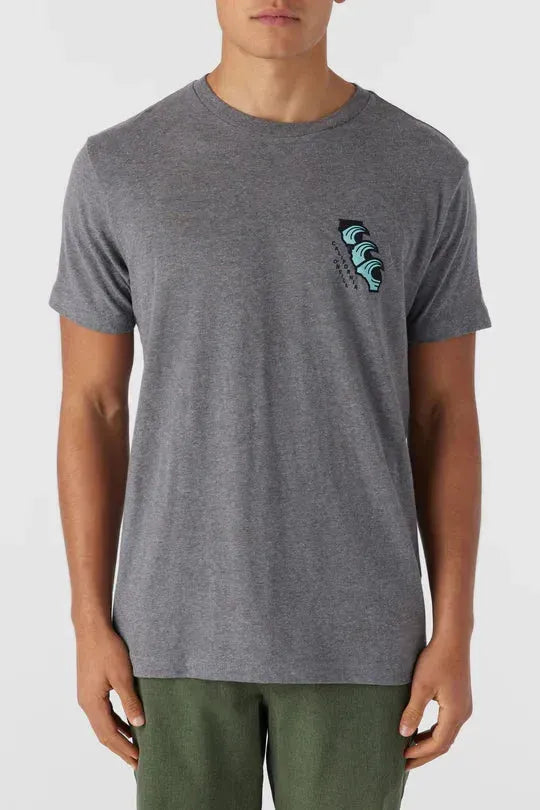 Oneill Men's Native Born Tee Heather Grey pic 2 | SoHa Surf Shop
