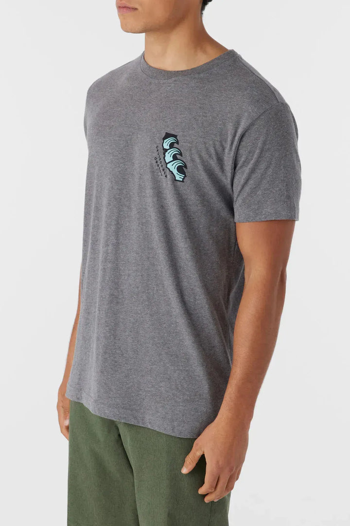 Oneill Men's Native Born Tee Heather Grey pic 3 | SoHa Surf Shop