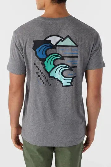 Oneill Men's Native Born Tee Heather Grey pic 4 | SoHa Surf Shop
